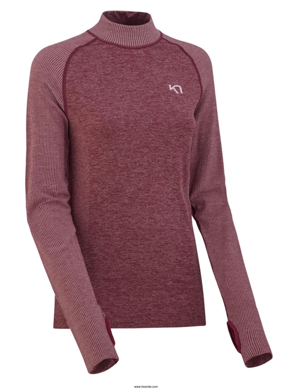 Kari Traa Women's Luftig Maroon Long-Sleeve Top